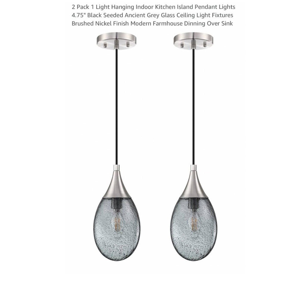 NWT Modern Glass Pendant Lights